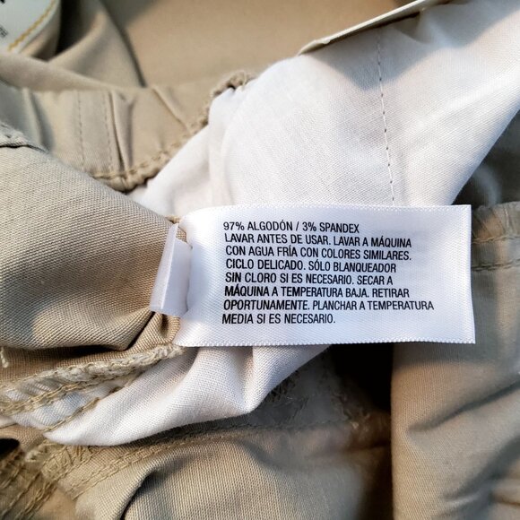 Cat & Jack Boys Khaki Stretch Drawstring Husky Pants Size 14 Straight fit design - Picture 9 of 10